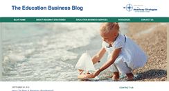 Desktop Screenshot of educationbusinessblog.com