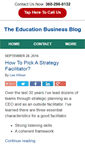 Mobile Screenshot of educationbusinessblog.com