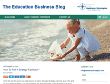 Tablet Screenshot of educationbusinessblog.com
